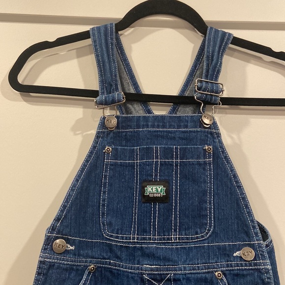 Key established 1908 denim overalls size 5 great for boys and girls 💕 - Picture 2 of 8